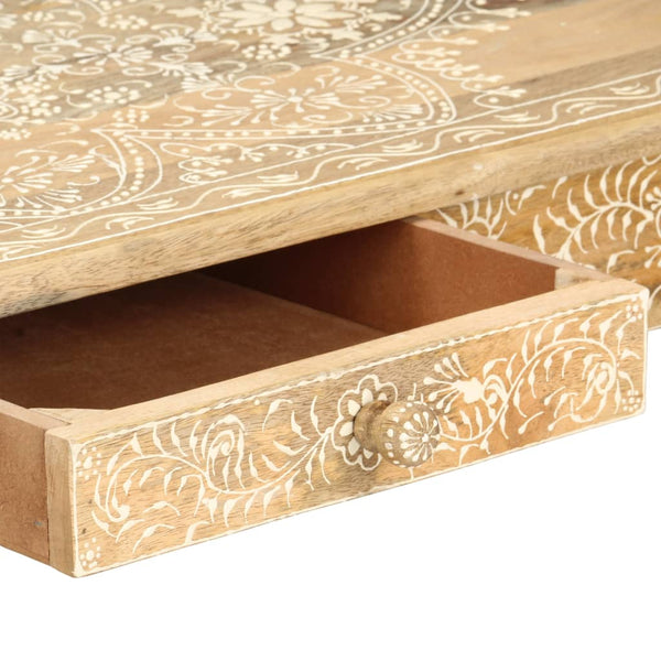 vidaXL Coffee Table 110 x 50 x 45 cm Hand-Painted Solid Mango Wood