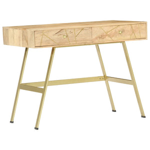 vidaXL Desk with Drawers 100x55x75 cm Solid Mango Wood