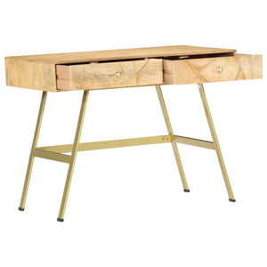 vidaXL Desk with Drawers 100x55x75 cm Solid Mango Wood