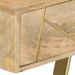 vidaXL Desk with Drawers 100x55x75 cm Solid Mango Wood