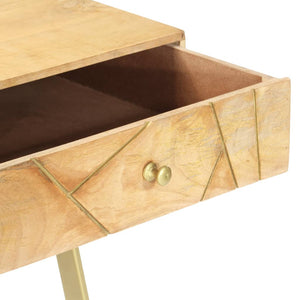 vidaXL Desk with Drawers 100x55x75 cm Solid Mango Wood
