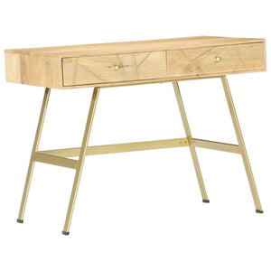 vidaXL Desk with Drawers 100x55x75 cm Solid Mango Wood