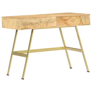 vidaXL Desk with Drawers 100x55x75 cm Solid Mango Wood