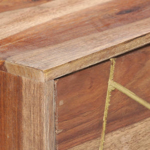 vidaXL Desk with Drawers 100x55x75 cm Solid Acacia Wood