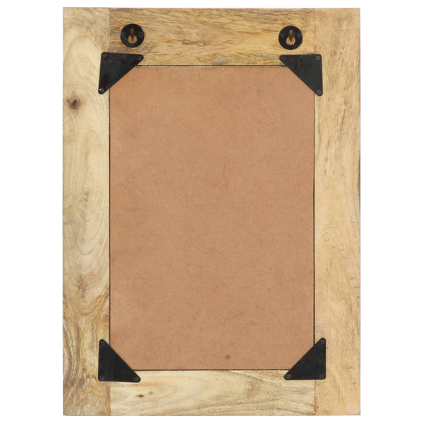 vidaXL Hand-Painted Mirror 40 x 55 cm Solid Mango Wood