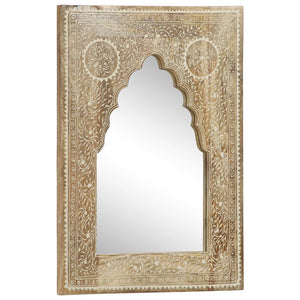 vidaXL Hand-Painted Mirror 40 x 55 cm Solid Mango Wood