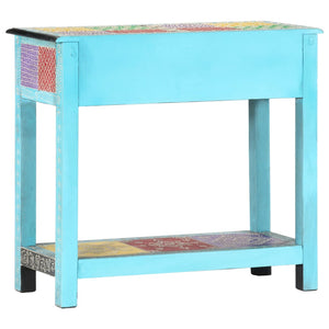 vidaXL Hand-Painted Console Table 80x35x75 cm Solid Mango Wood