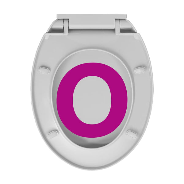 vidaXL Toilet Seat with Soft Close and Quick Release Light Grey Oval