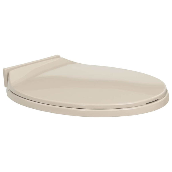 vidaXL Toilet Seat with Soft Close Apricot Oval