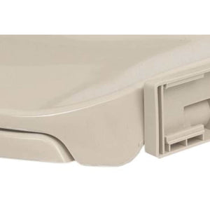 vidaXL Toilet Seat with Soft Close Apricot Oval