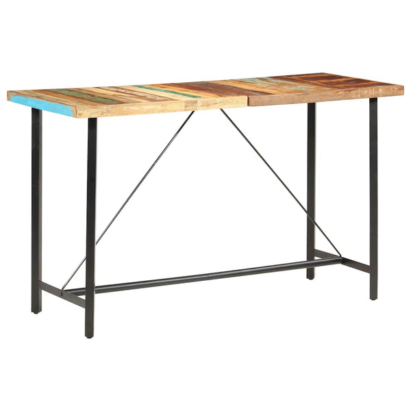 vidaXL Bar Table 180 x 70 x 107 cm Solid Reclaimed Wood