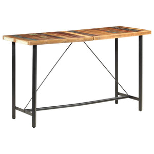 Bartisch 180 x 70 x 107 cm Recyceltes Massivholz