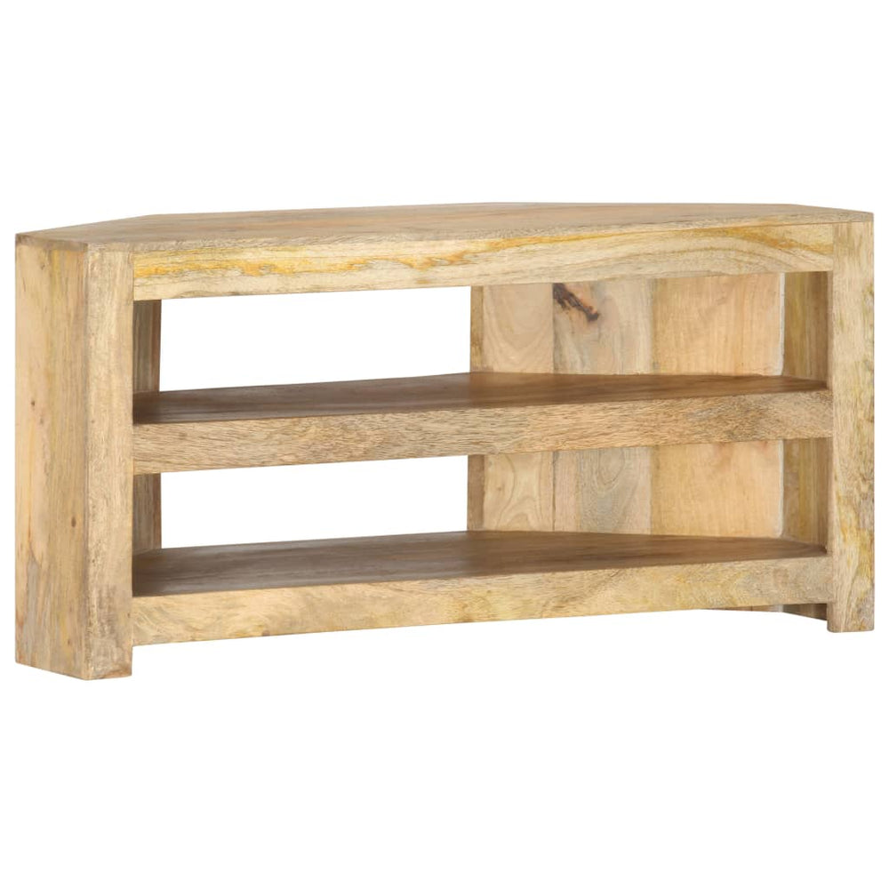 vidaXL Corner TV Cabinet 90 x 45 x 45 cm Solid Mango Wood