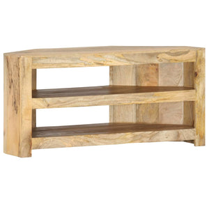 vidaXL Corner TV Cabinet 90 x 45 x 45 cm Solid Mango Wood
