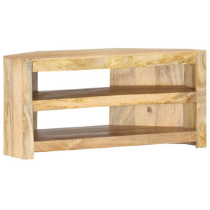 vidaXL Corner TV Cabinet 90 x 45 x 45 cm Solid Mango Wood