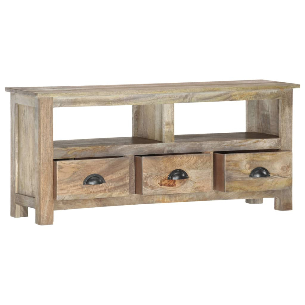 vidaXL TV Cabinet 110x30x50 cm Solid Mango Wood