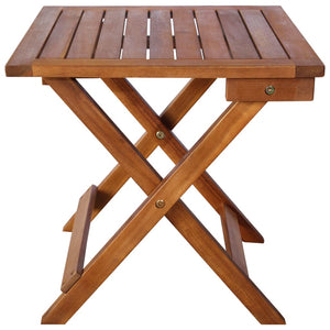 vidaXL 3-piece Sun Lounger with Tea Table Solid Acacia Wood