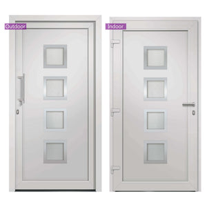 vidaXL Front Door White 108x200 cm