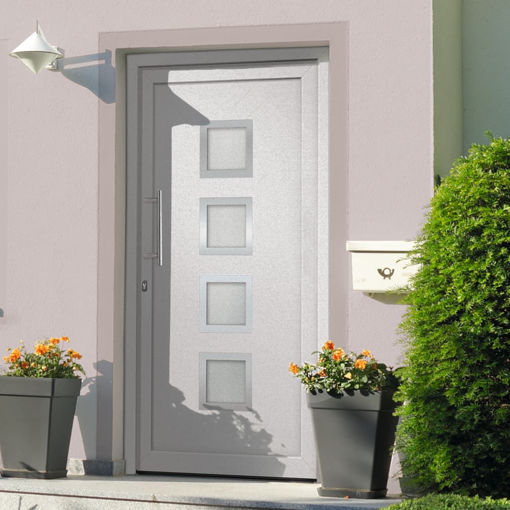 vidaXL Front Door White 108x200 cm