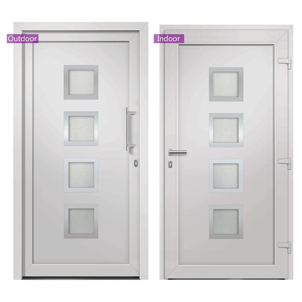 vidaXL Front Door White 98x208 cm