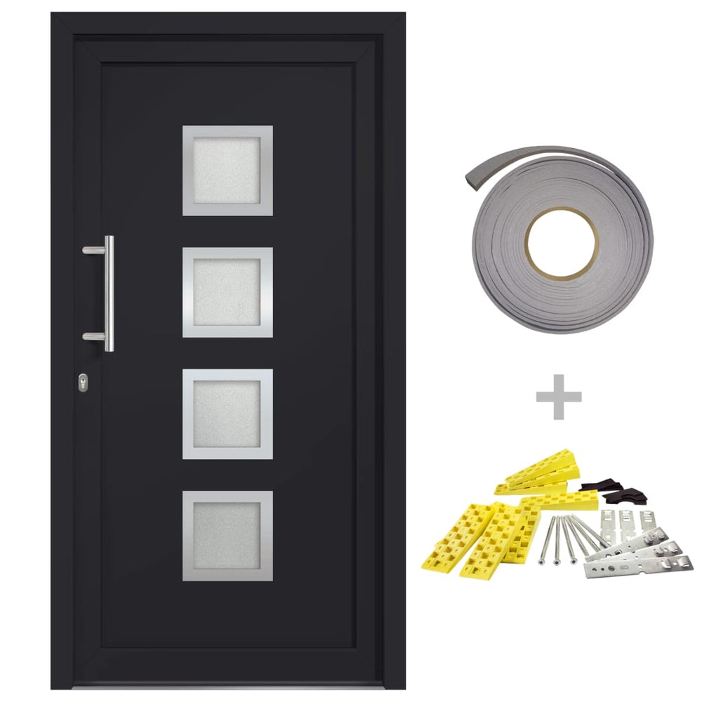 vidaXL Front Door Anthracite 98x200 cm