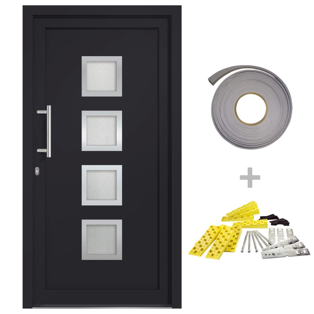 vidaXL Front Door Anthracite 108x200 cm