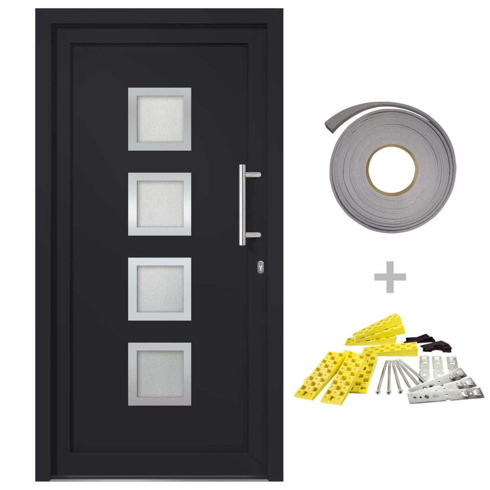 vidaXL Front Door Anthracite 98x200 cm