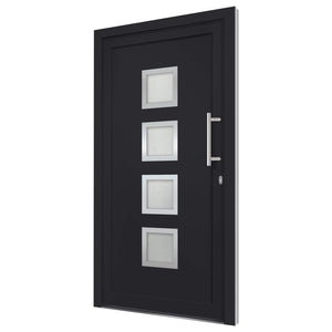 vidaXL Front Door Anthracite 108x200 cm