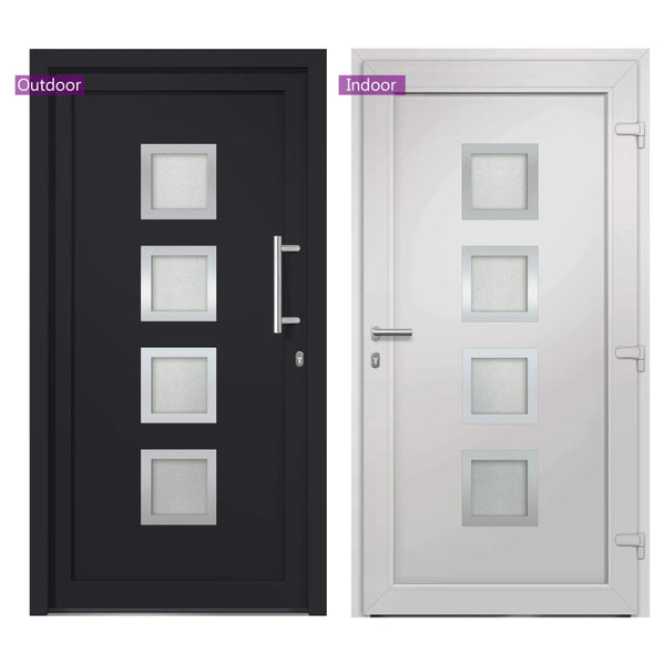 vidaXL Front Door Anthracite 108x200 cm