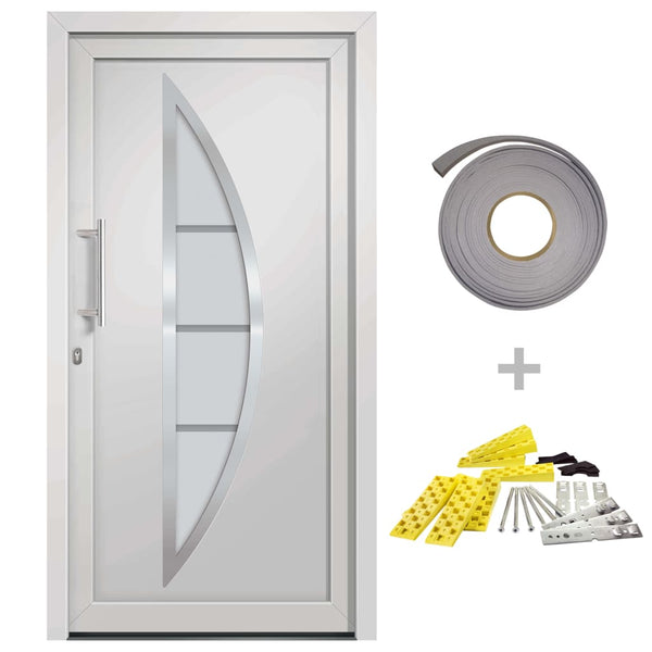vidaXL Front Door White 98x208 cm