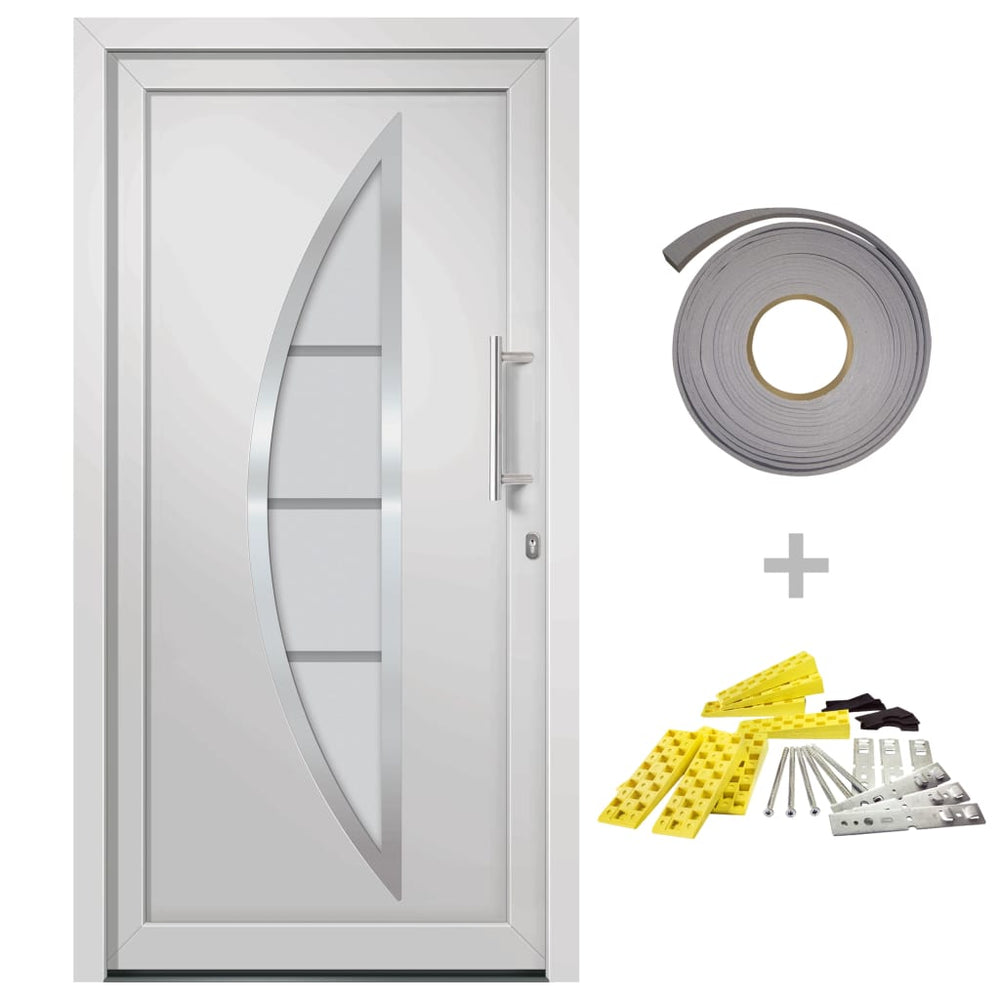 vidaXL Front Door White 98x208 cm