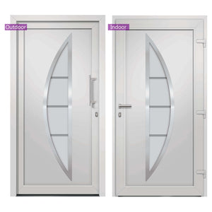 vidaXL Front Door White 108x200 cm