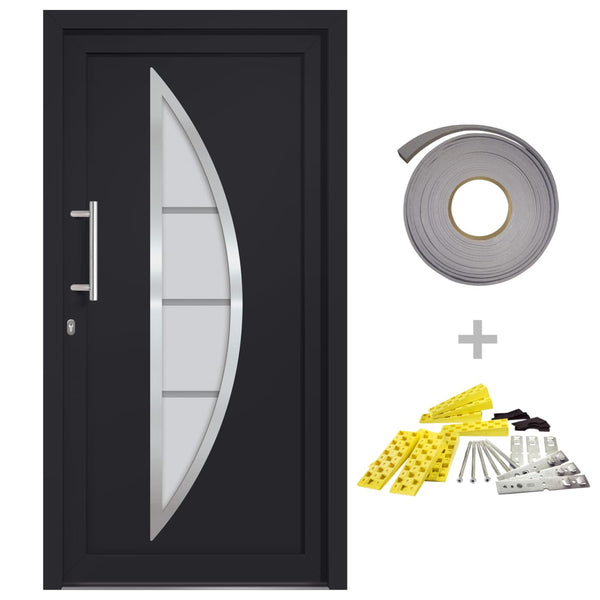 vidaXL Front Door Anthracite 98x190 cm