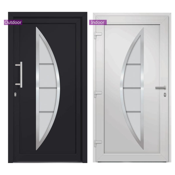 vidaXL Front Door Anthracite 98x190 cm
