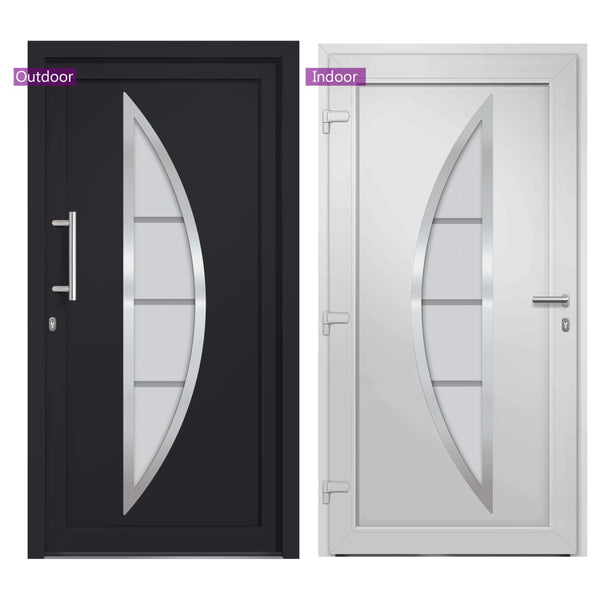 vidaXL Front Door Anthracite 98x208 cm