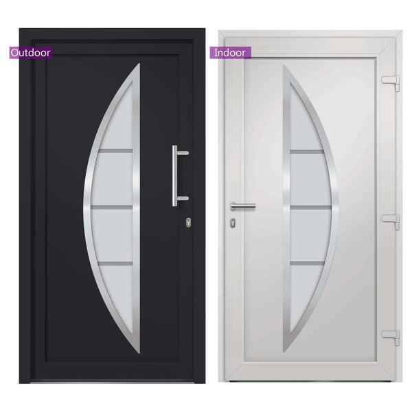 vidaXL Front Door Anthracite 98x200 cm