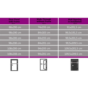 vidaXL Front Door Anthracite 98x200 cm