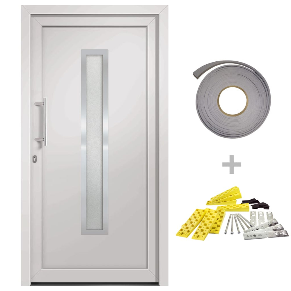 vidaXL Front Door White 98x208 cm