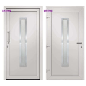 vidaXL Front Door White 108x200 cm