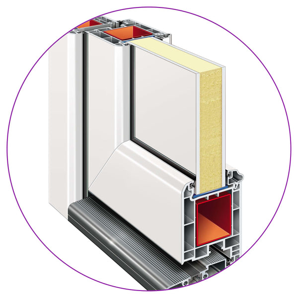 vidaXL Front Door White 108x200 cm