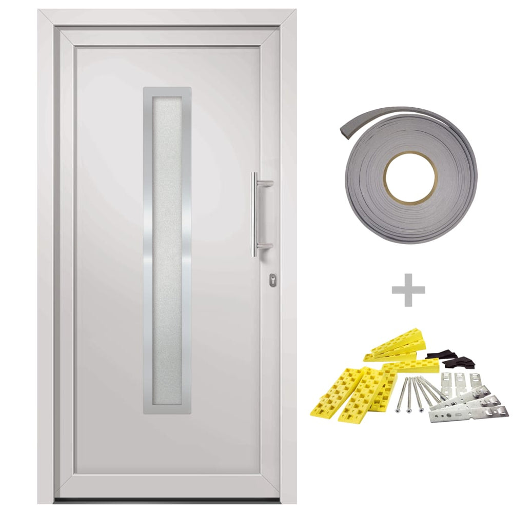 vidaXL Front Door White 98x208 cm