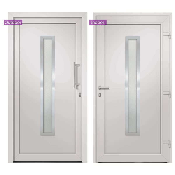vidaXL Front Door White 98x208 cm