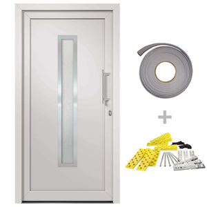 vidaXL Front Door White 108x200 cm
