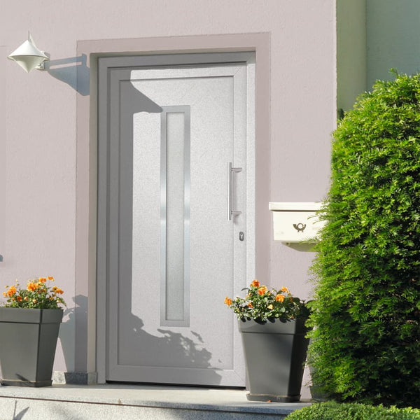 vidaXL Front Door White 108x200 cm