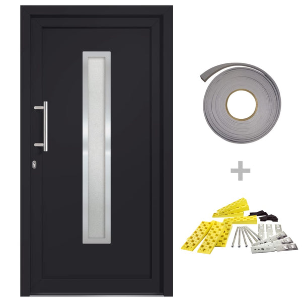 vidaXL Front Door Anthracite 98x190 cm