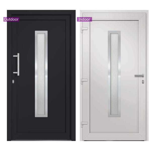 vidaXL Front Door Anthracite 98x190 cm