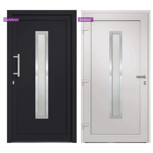 vidaXL Front Door Anthracite 108x200 cm
