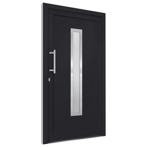 vidaXL Front Door Anthracite 108x208 cm