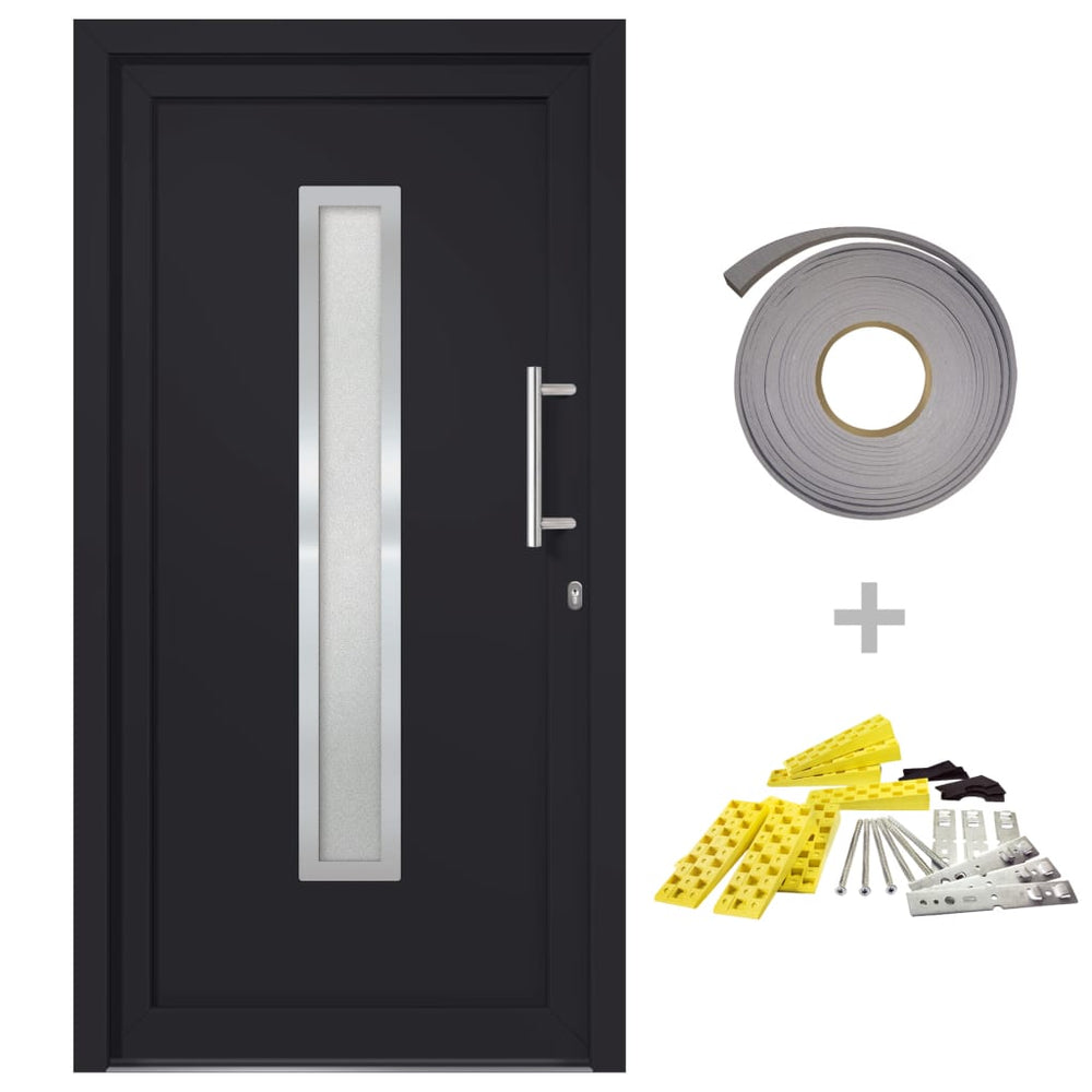 vidaXL Front Door Anthracite 98x200 cm