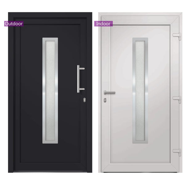 vidaXL Front Door Anthracite 98x200 cm
